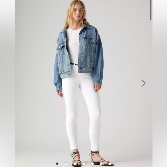 Levi’s White High Rise Skinny Jeans Size 29 - Picture 1 of 9